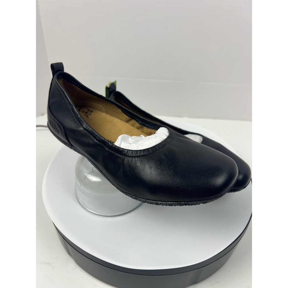 Taos Chit Chat Orthopedic Ballet Flats Black Leather Slip On Shoes Womens 6.5M - Picture 6 of 17